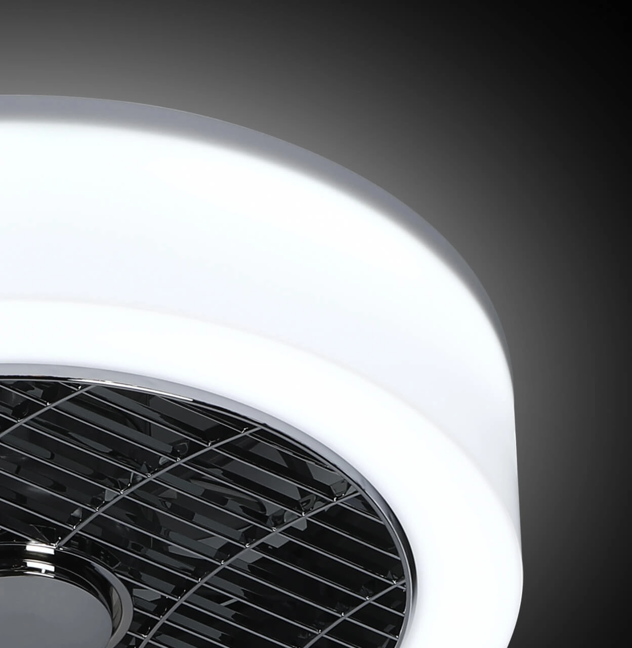 Lampe de ventilateur de plafond The Fan 40 cm - 2700-4000K blanc avec noir ETH 8720195300564