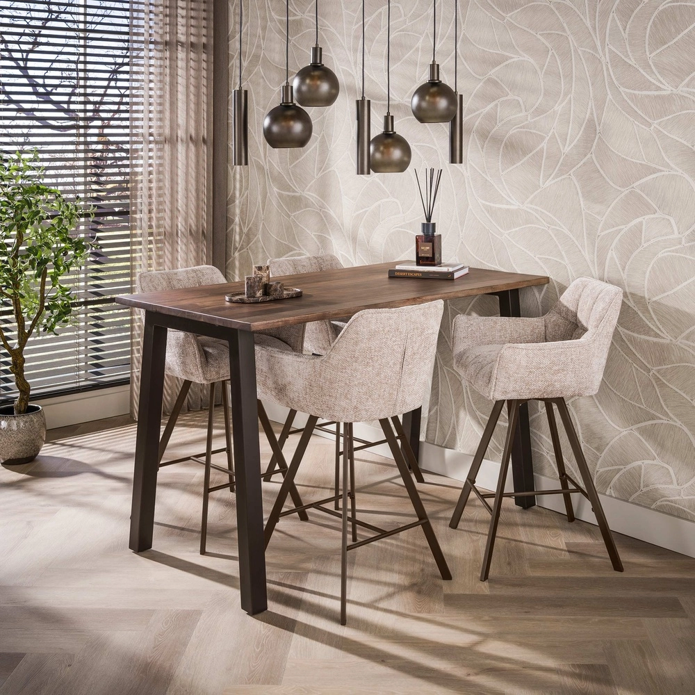 Lampe pendante de table à manger Sfera avec des boules de verre et des pendentifs Lyora 8716803512399