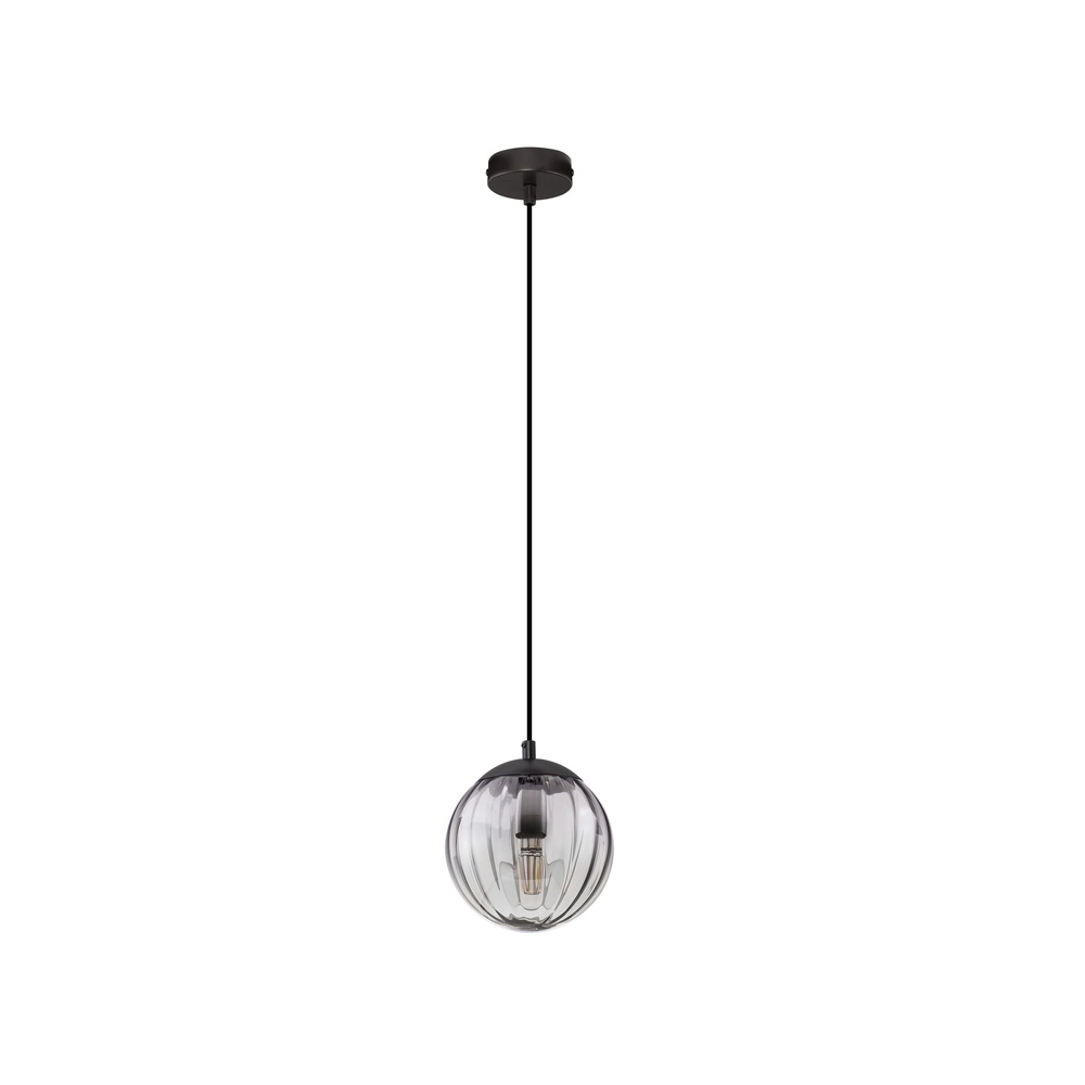 Suspension Abbacus Verre fumé à 1 lumière Lyora 5212017461049