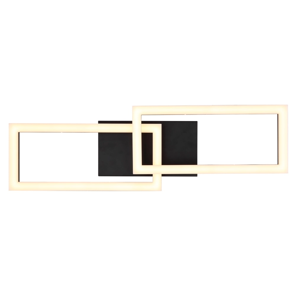 Lampe de plafond à design noir Sapena 61,4 x 19,5 cm Globo 9007371450558
