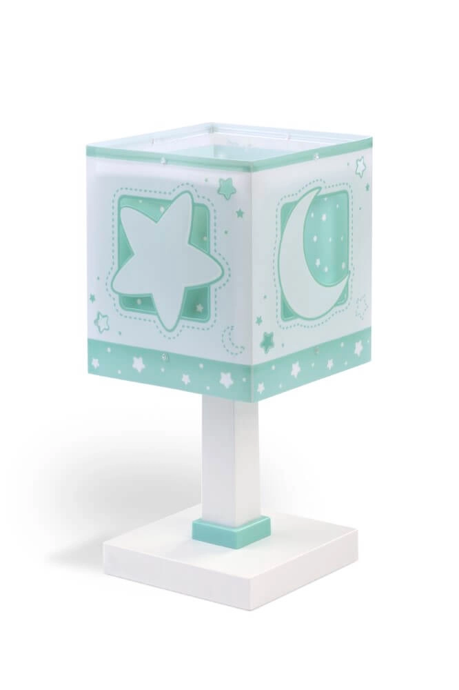 Lampe de table pour chambre d'enfant Moonlight turquoise