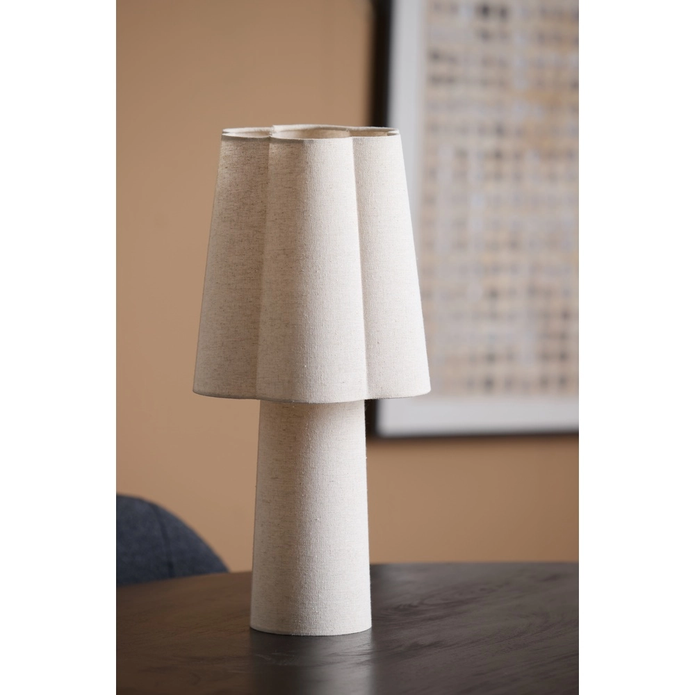 Lampe de table Musaby Forme organique - Lin naturel Light & Living 8717807784249