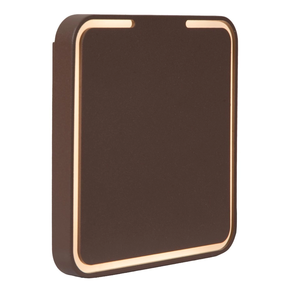 Lampe murale élégante Finister Ø 13 cm brun rouille Lucide 5411212334176