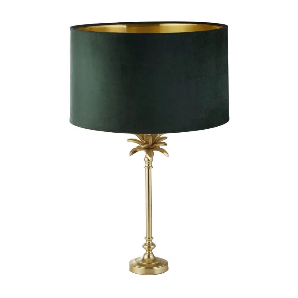 Lampe de table Palm or avec capuchon vert Lampe de table Palm or avec capuchon vert
