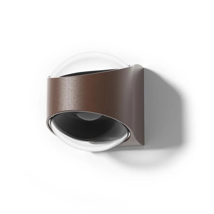 Emplacement mural moderne London Marron rouille - 2x LED