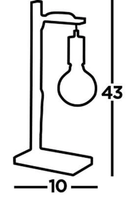 Lampe de table en bois Woody Searchlight 5053423192567