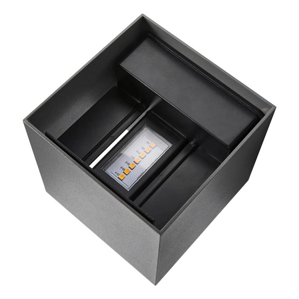 Spot carré en saillie Milda anthracite Nordlux 5704924017728