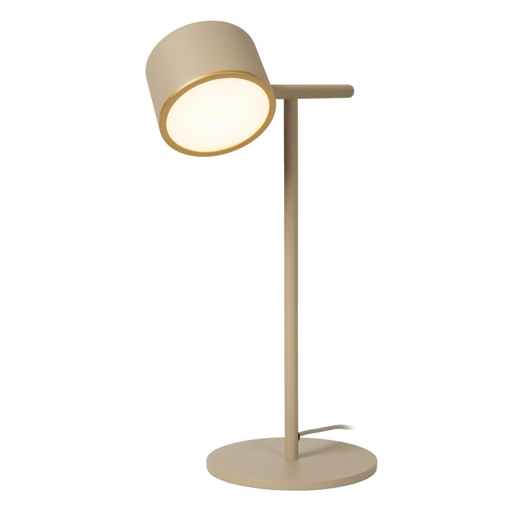 Lampe de table Gian brun sable Lucide 5411212421135