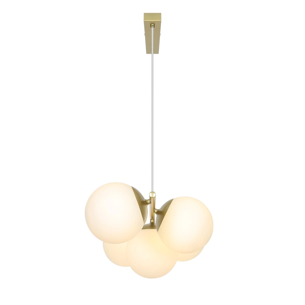 Lampe pendante scandinave Lilly Or avec blanc Nordlux 5704924027291