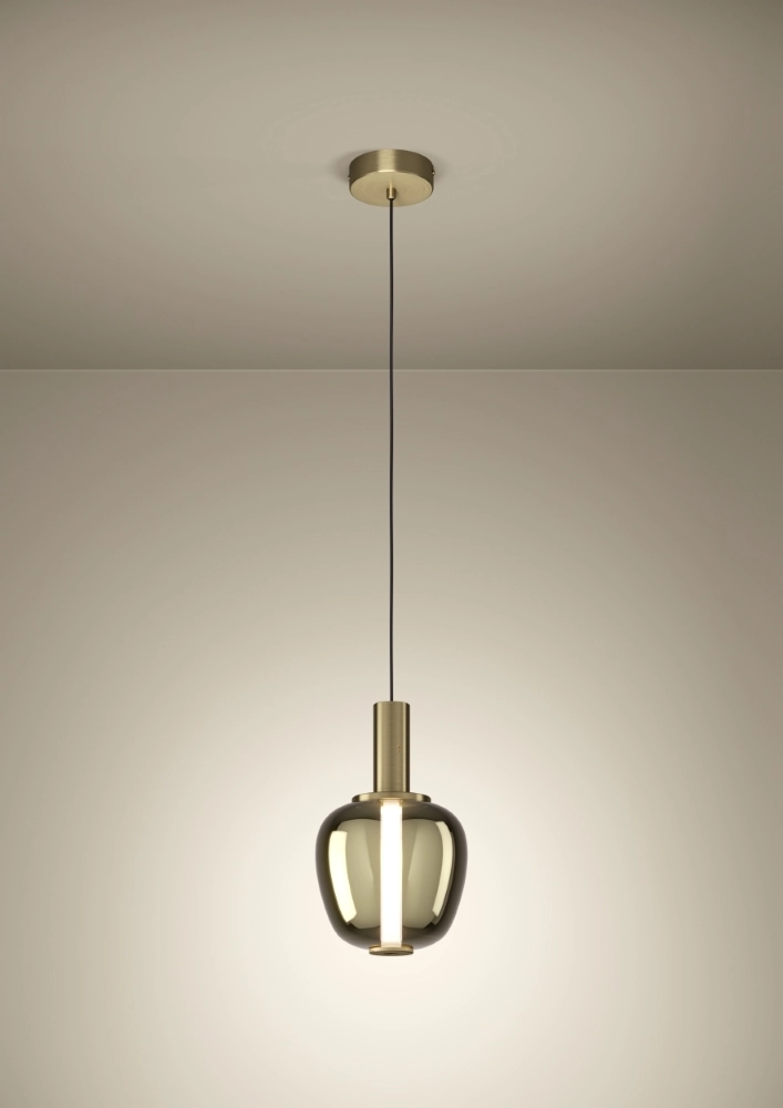 Design pendant lamp Fruitera gold Ø 21cm Stars of Light 9008606360031