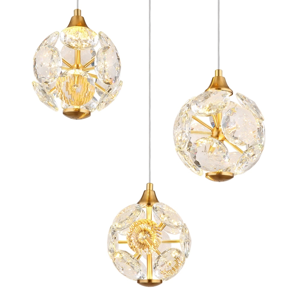 Lampe pendante à 3 lampes Virina or Ø 65cm Globo 9007371449620