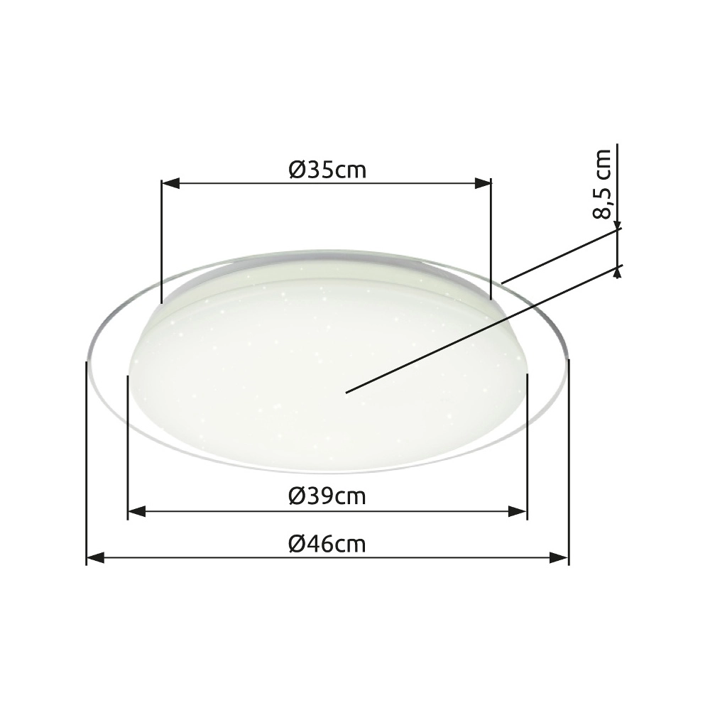 Éclairage de plafond Optima Blanc Globo 9007371348466