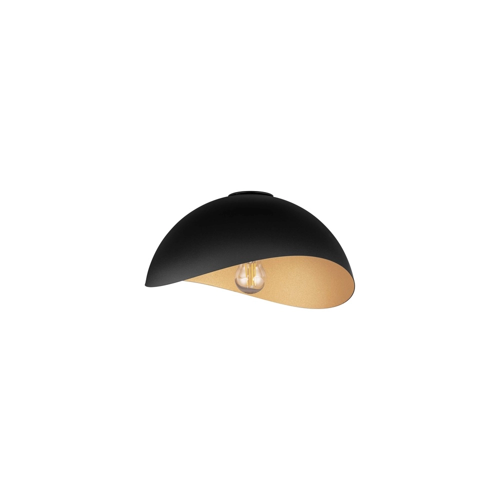 Plafonnier Opsi noir avec or Ø 30cm Lyora 5212017458056