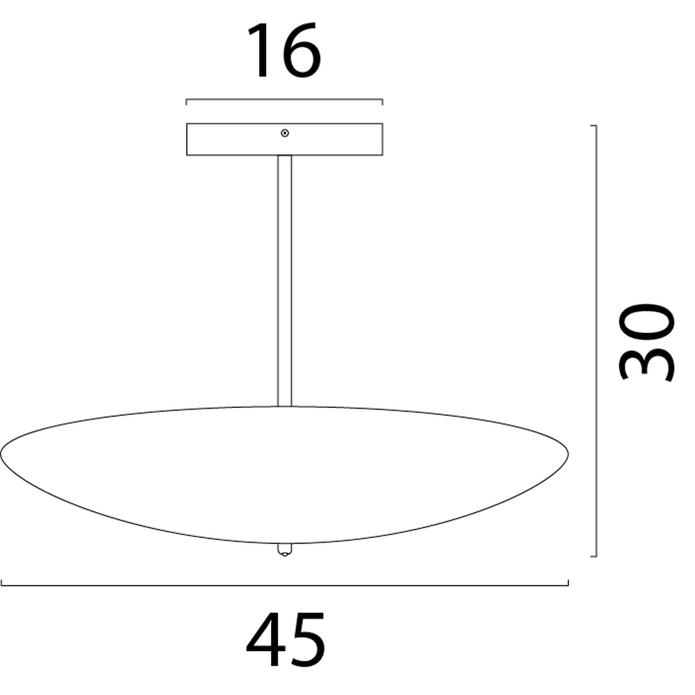 Plafonnier Scala Ø 45cm noir avec or Masterlight 8718121337739