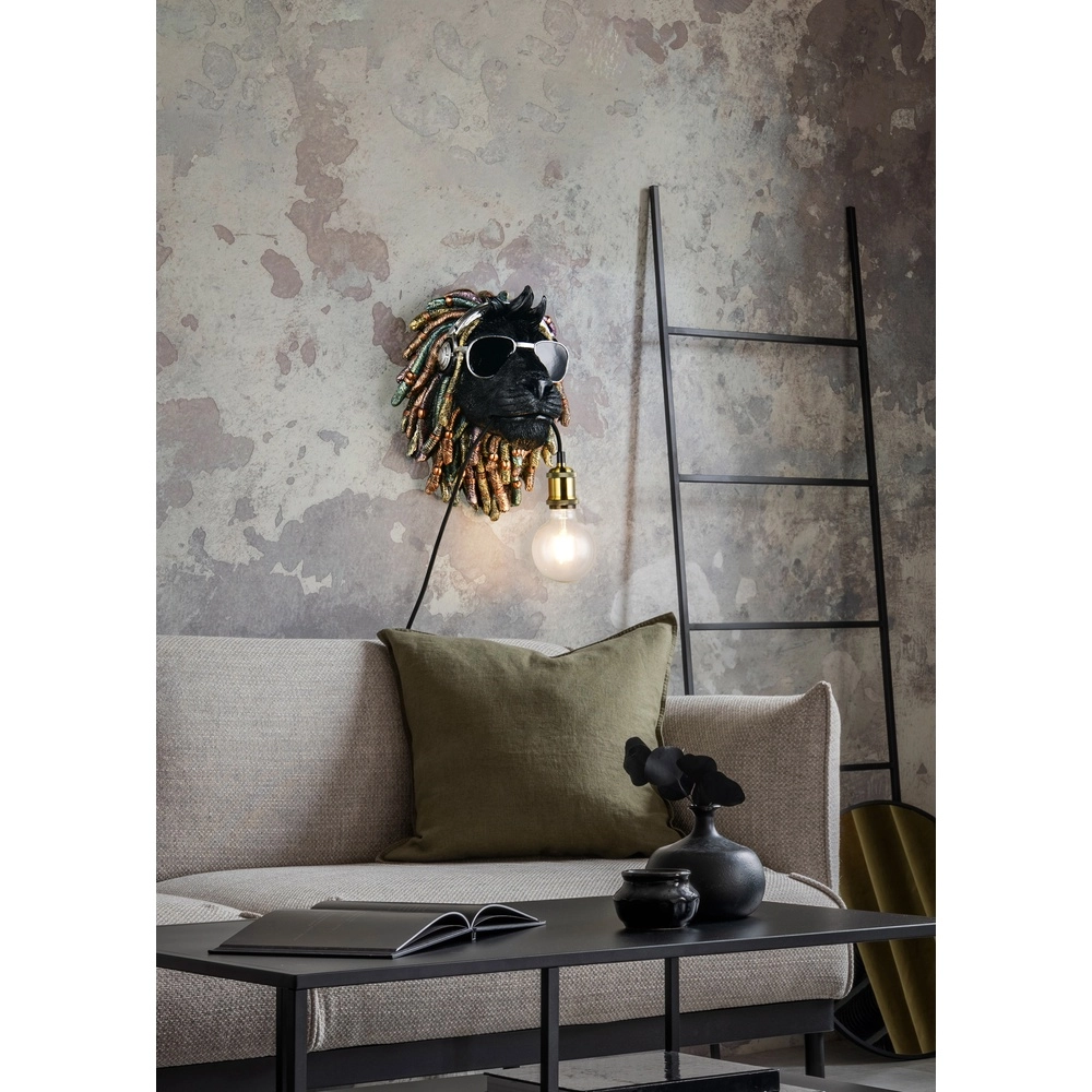 Applique murale Leo noir Trio 4017807677911