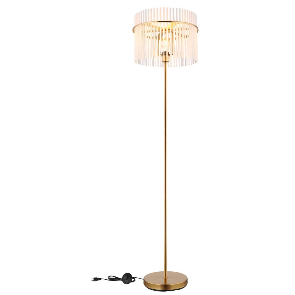 Lampadaire doré Gorley avec verre Ø 38cm Globo 9007371446810