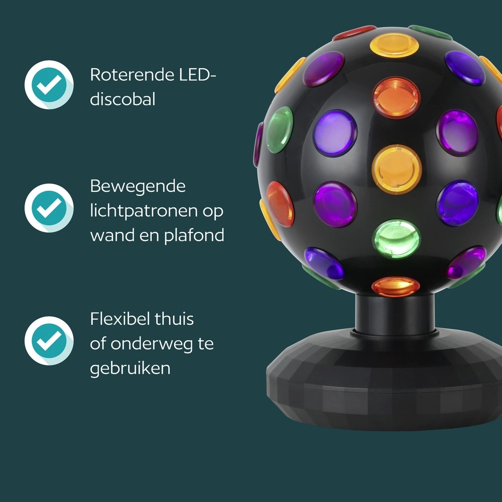 Lampe de table Disco Noir boule Eglo 9002759743055