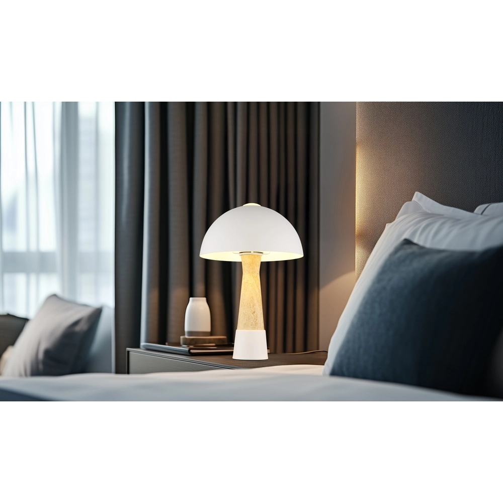 Lampe de table unique Paulin brun sable Globo 9007371566709