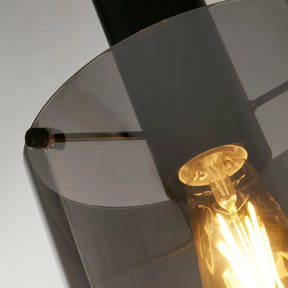 Lampe suspendue noire Sweden 1 lumière Searchlight 5053423244303