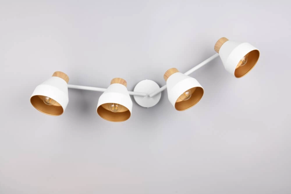 Plafonnier design 4 lumières Valentin blanc Trio 4017807637441