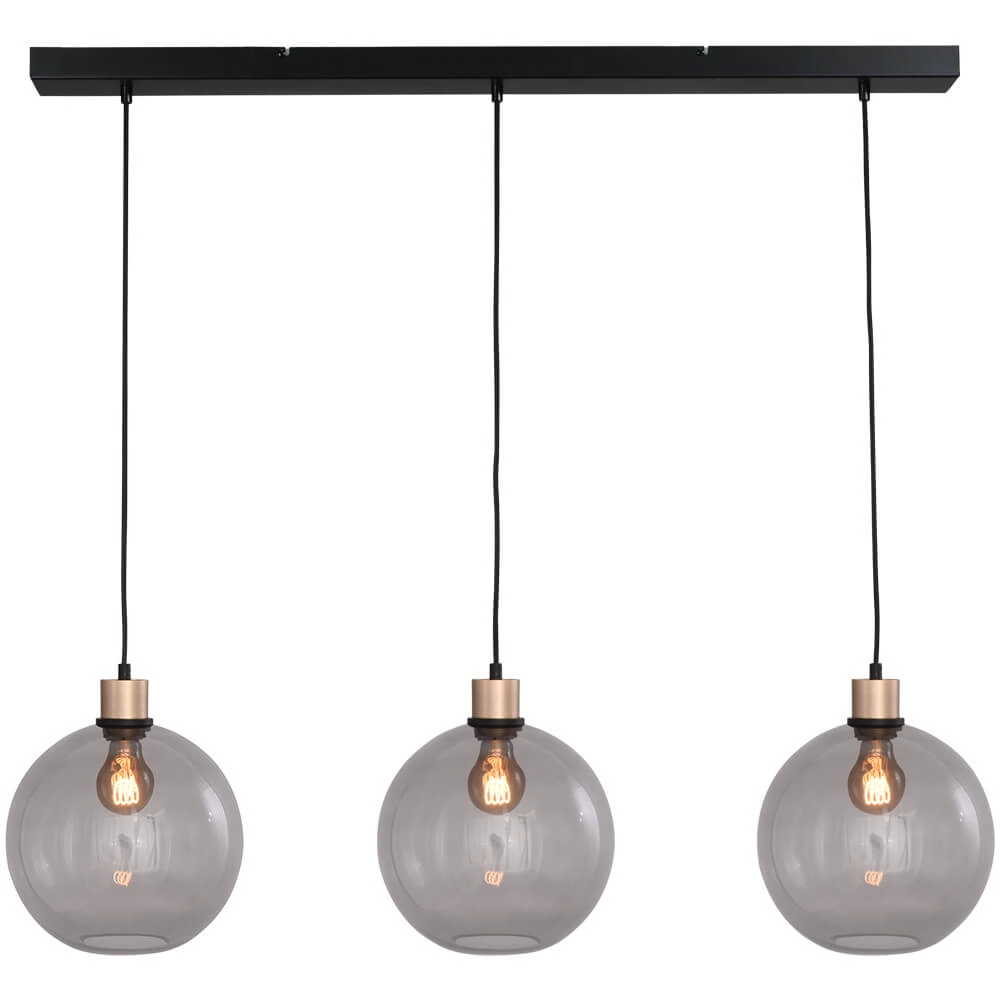 Lampe suspendue Lazise 3x Ø 25cm doré Lampe suspendue Lazise 3x Ø 25cm doré