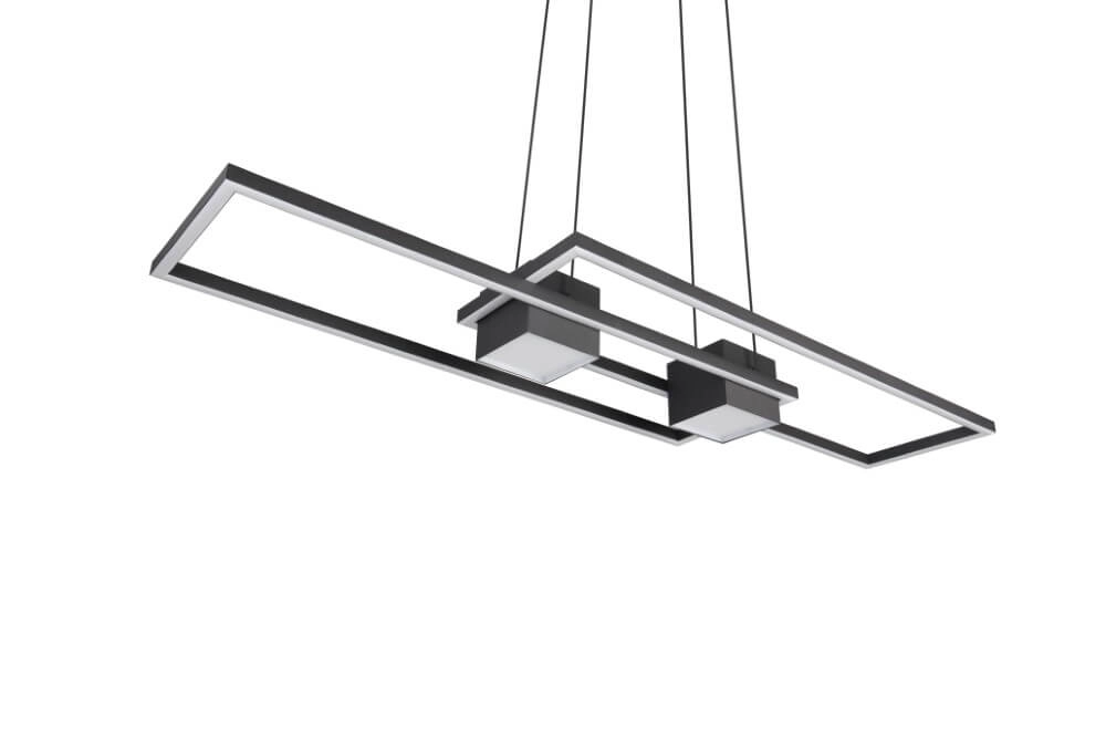 Lampe suspendue LED pour bureau Albany noir Trio 4017807610345