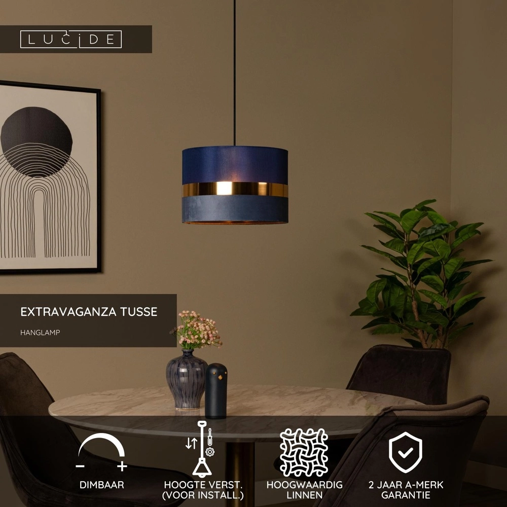 Lampe pendante de conception Extravaganza Tusse bleu Lucide 5411212105622