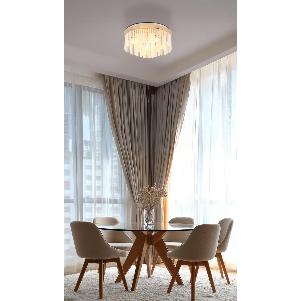 Plafonnier Gorley brun sable avec verre Ø 50cm Globo 9007371578719