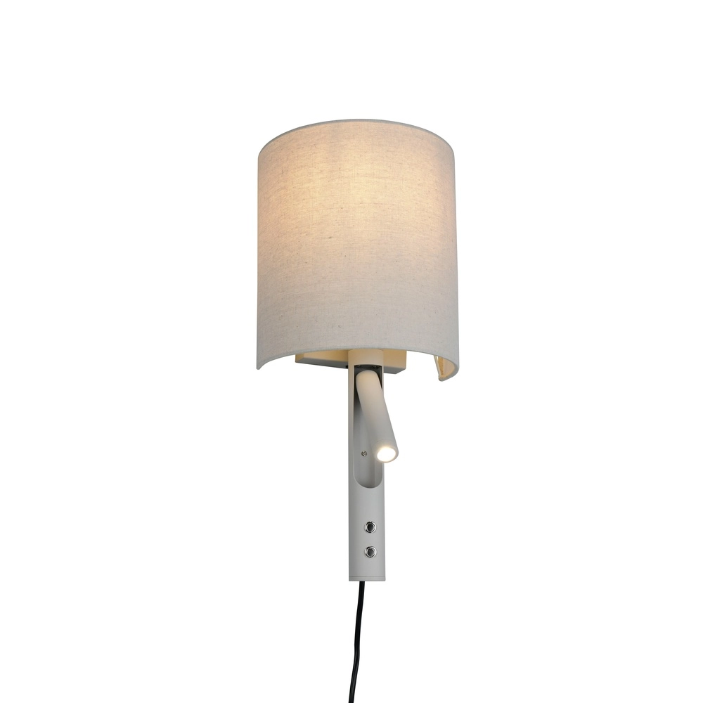 Lampe murale Mavia gris