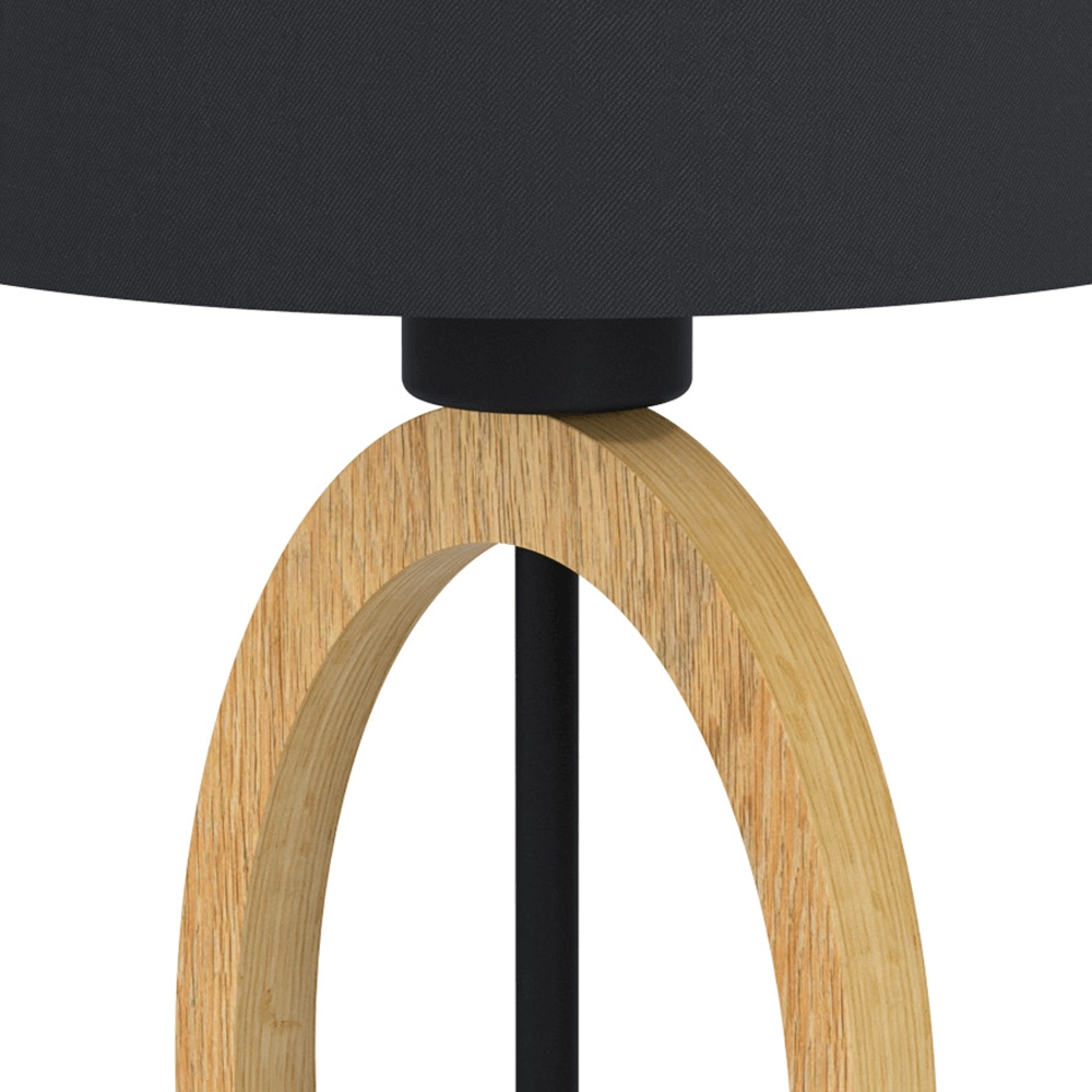 Lampe de table noire Basildon 1 Eglo 9002759435691