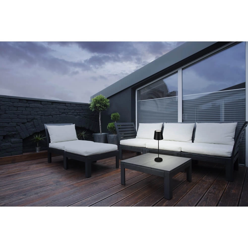 Lampe de table noire Cabozo Rechargeable Eglo 9002759757946