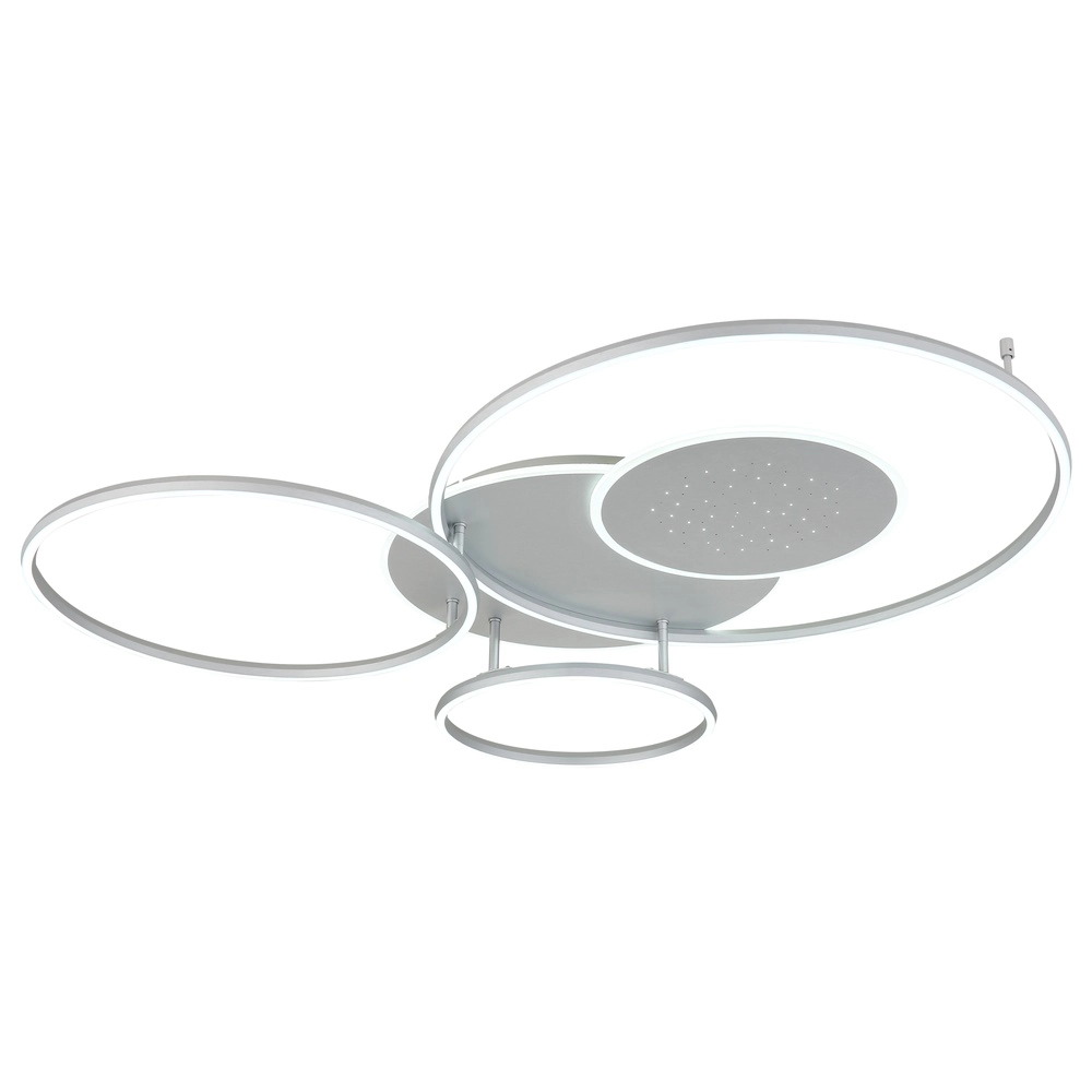 Lampe de plafond gris argenté Johnson Modernité Globo 9007371580552