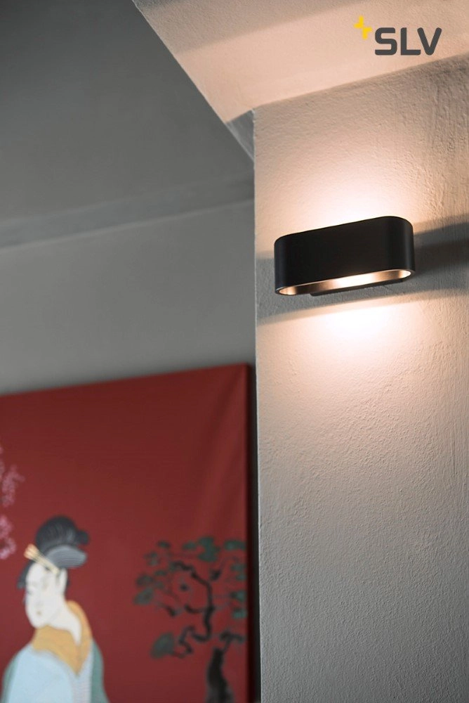 Applique murale Ossa R7S 18 cm noir SLV 4024163142199