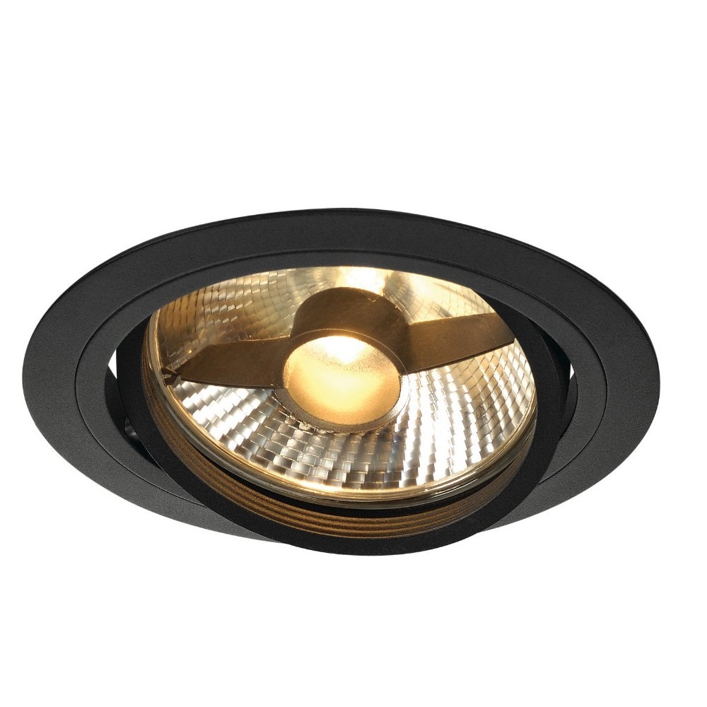 Spot encastrable New Tria ES111 Round noir avec ressorts à lames