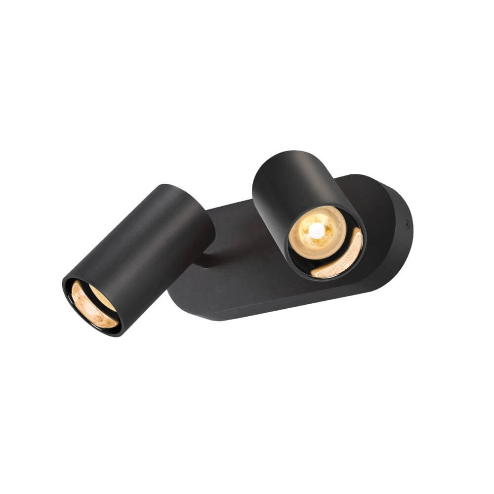 Spot en saillie 2 lumières Asto Tube noir - 2x GU10 SLV 4024163266154