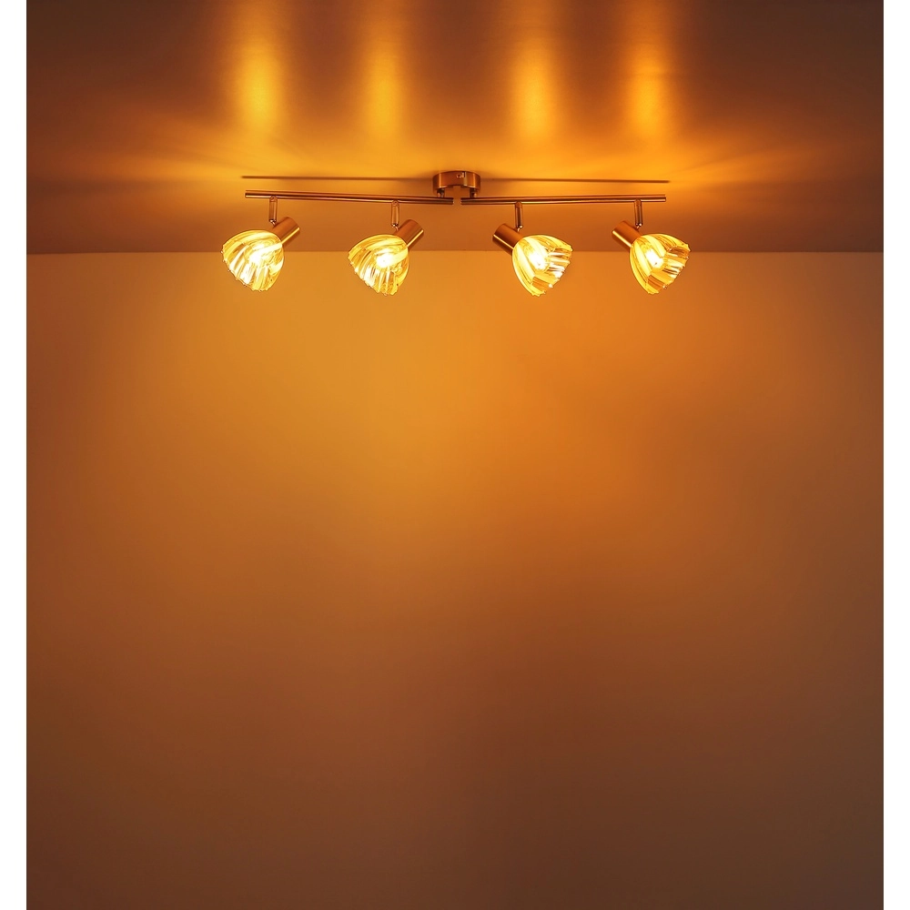 Lampe de plafond à 4 lumières Zachery Or Globo 9007371531509