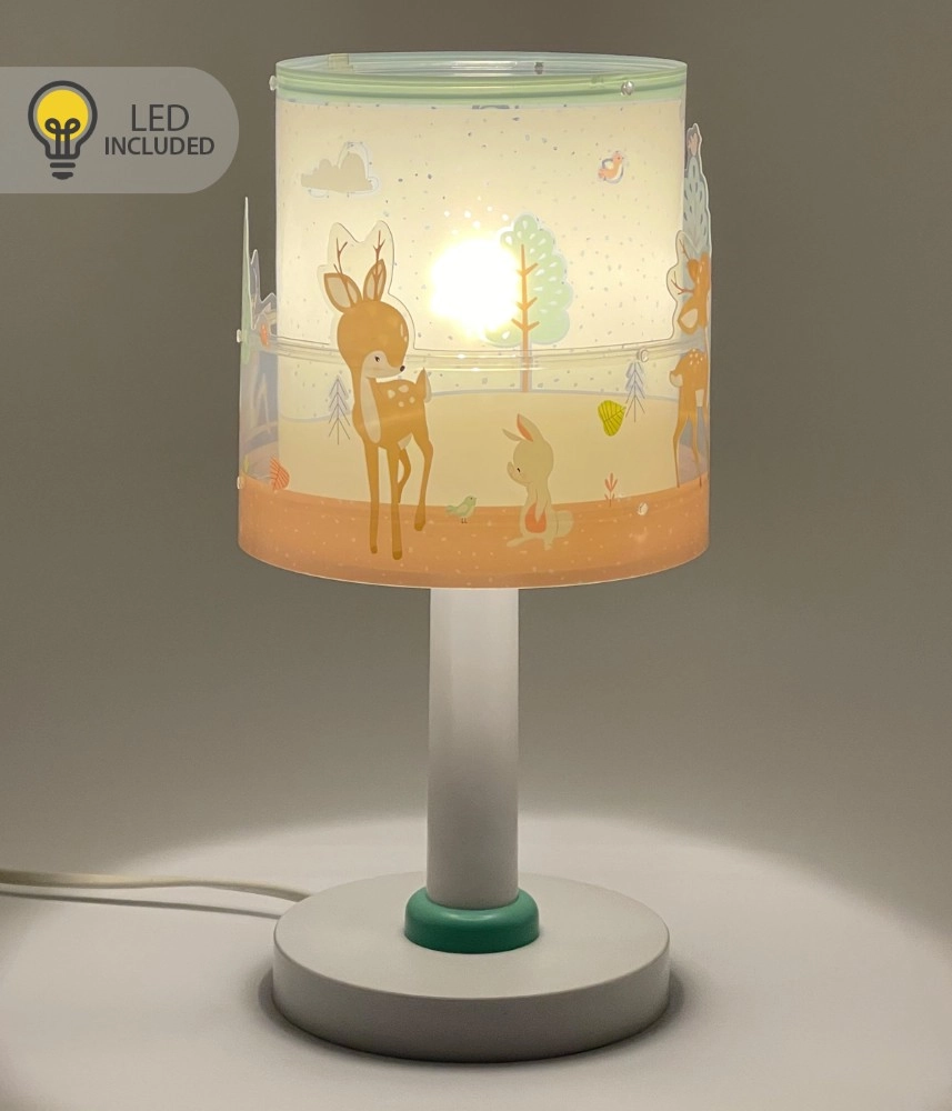 Lampe de table pour chambre d’enfant Loving Deer blanc Dalber 8420406002323