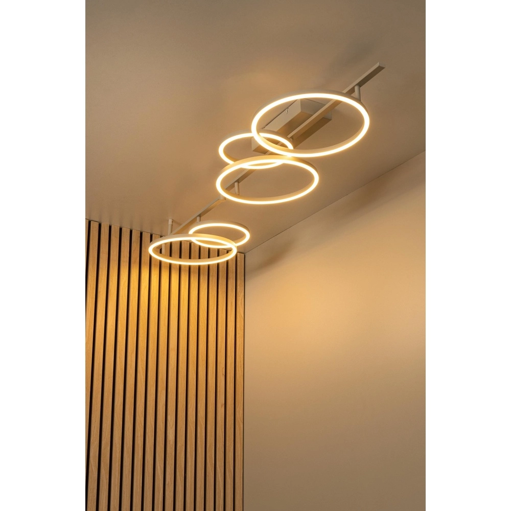 Lampe de plafond moderne Nicola Sand Brown Corner Lucide 5411212531193