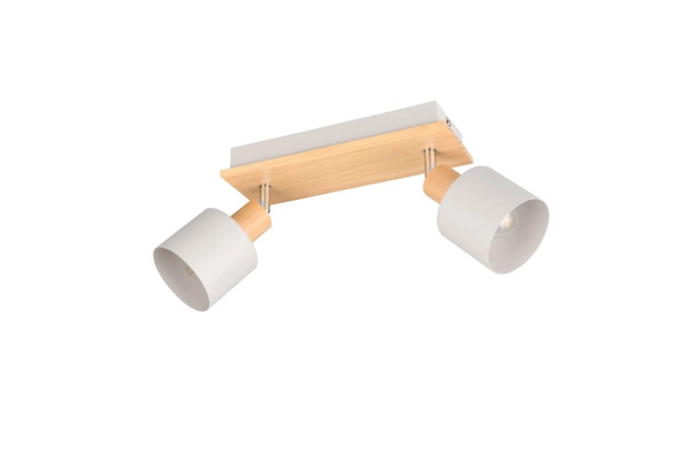 Plafonnier double Shanti avec aspect bois Trio 4017807615722