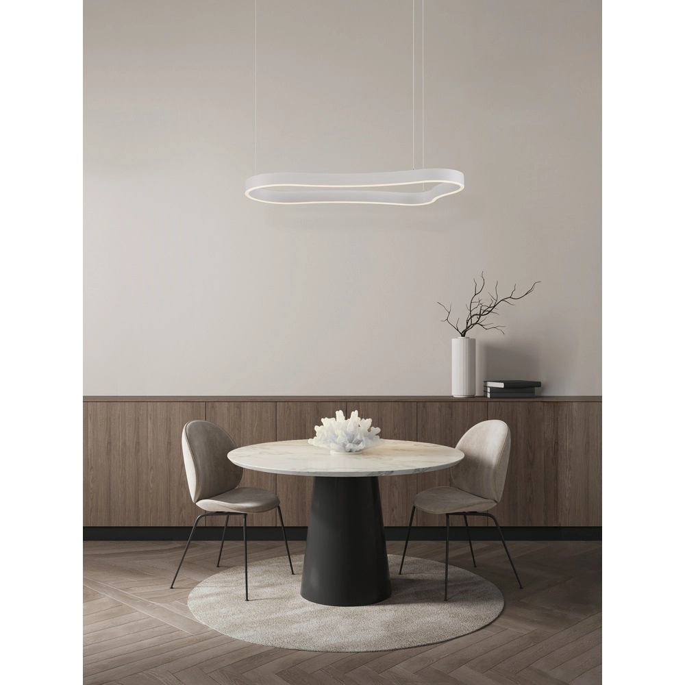 Suspension de forme naturelle Dussa blanc 90cm Lyora 5212017463043