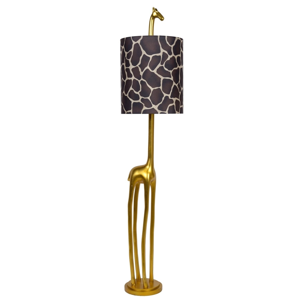 Lampe de table Extravaganza Miss Tall Girafe or avec noir