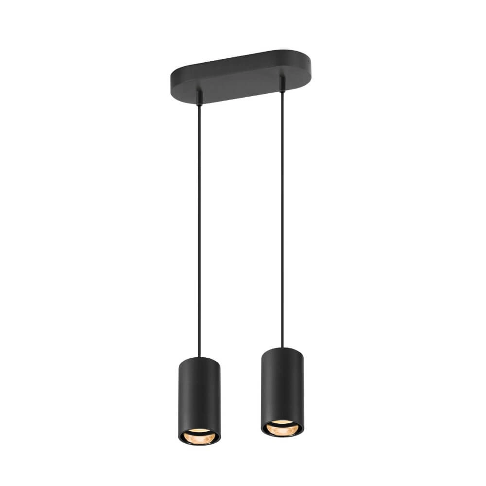 Lampe suspendue Asto Tube noir 2x GU10 SLV 4024163266079