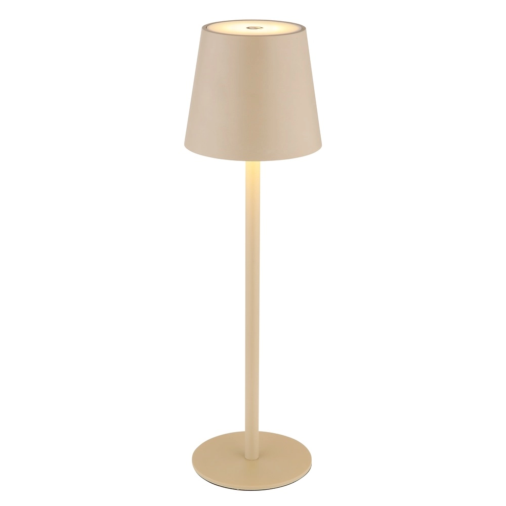 Lampe de table design Vannie Brun sable rechargeable