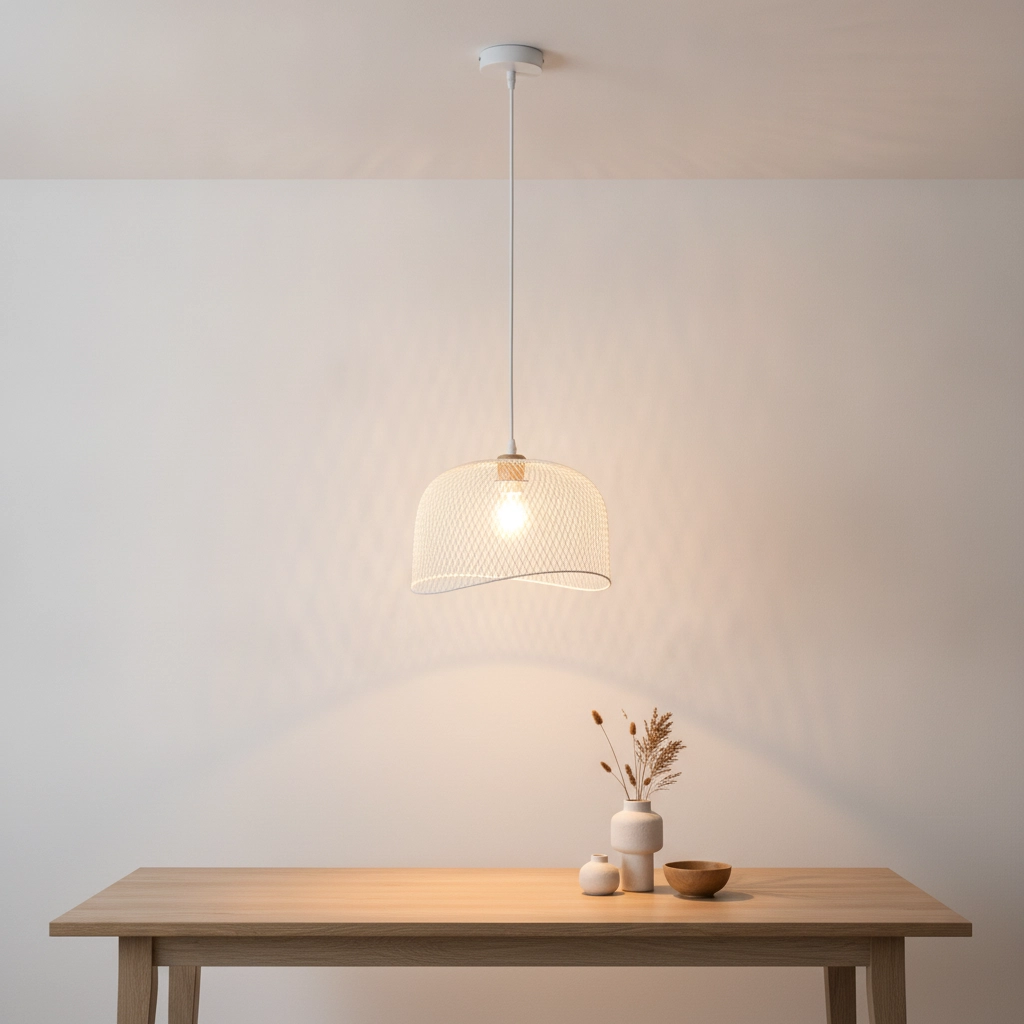Lampe cage Lyron blanc