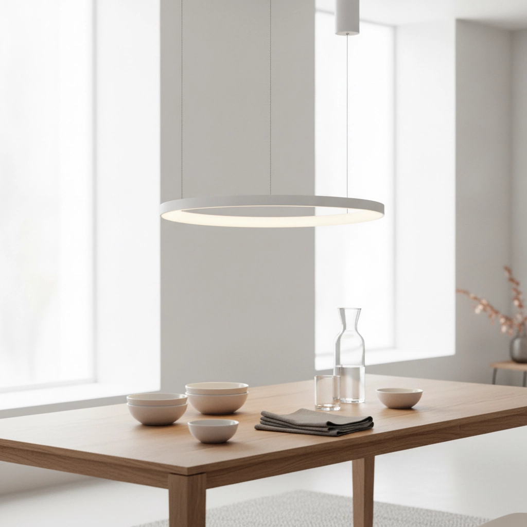 Suspension design Pertino blanc Ø 58cm 2700K