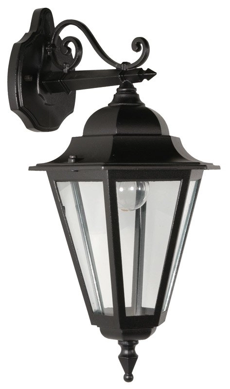 Applique classique Teccia Down 33 cm noir