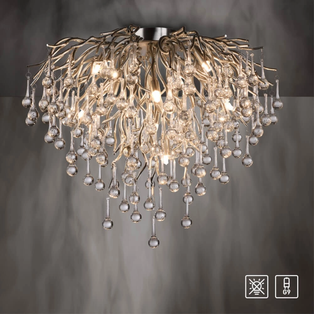 Lustre Icicle métal 50cm Paul Neuhaus 4012248352090