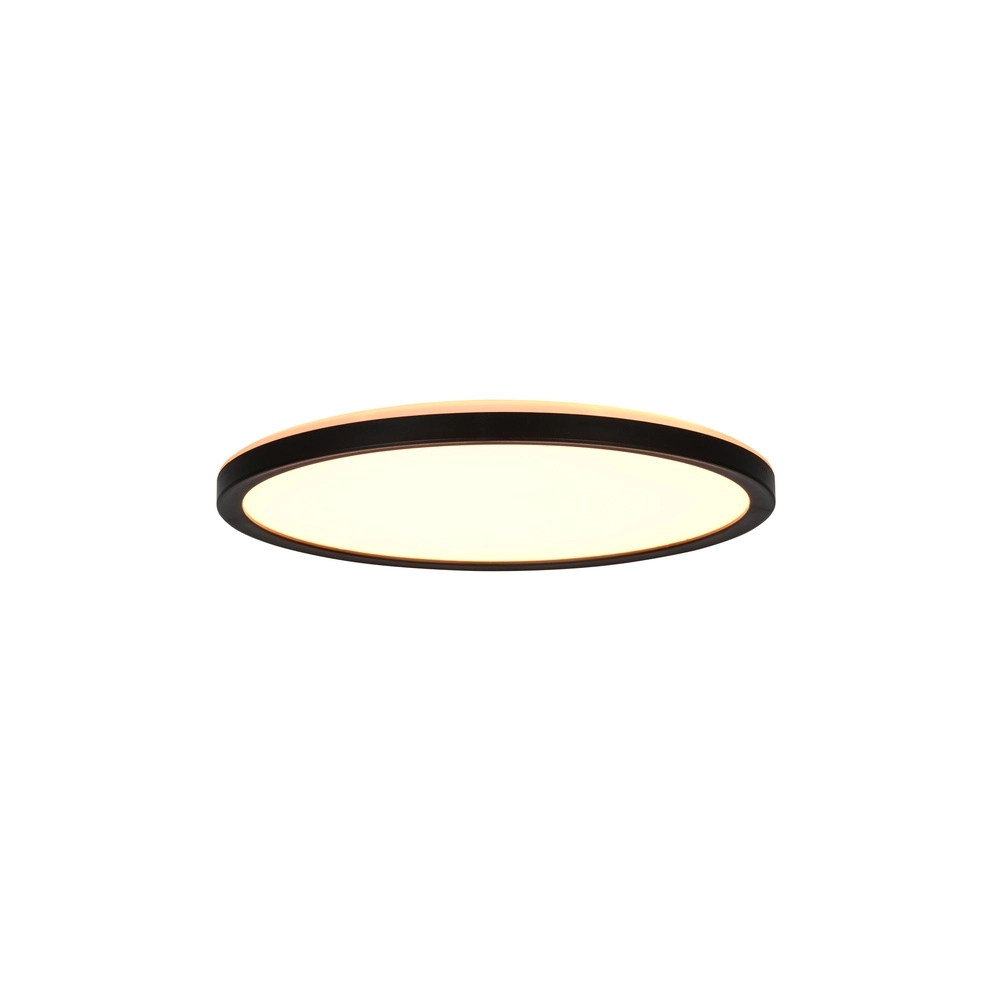 Éclairage de plafond rond Emra noir Ø 29cm Trio 4017807704143