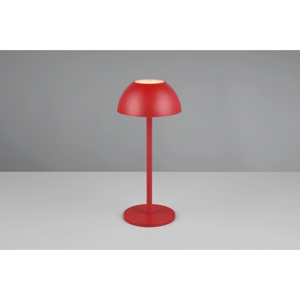 Lampe de table Ricardo rouge Ø 13.5cm Trio 4017807601817