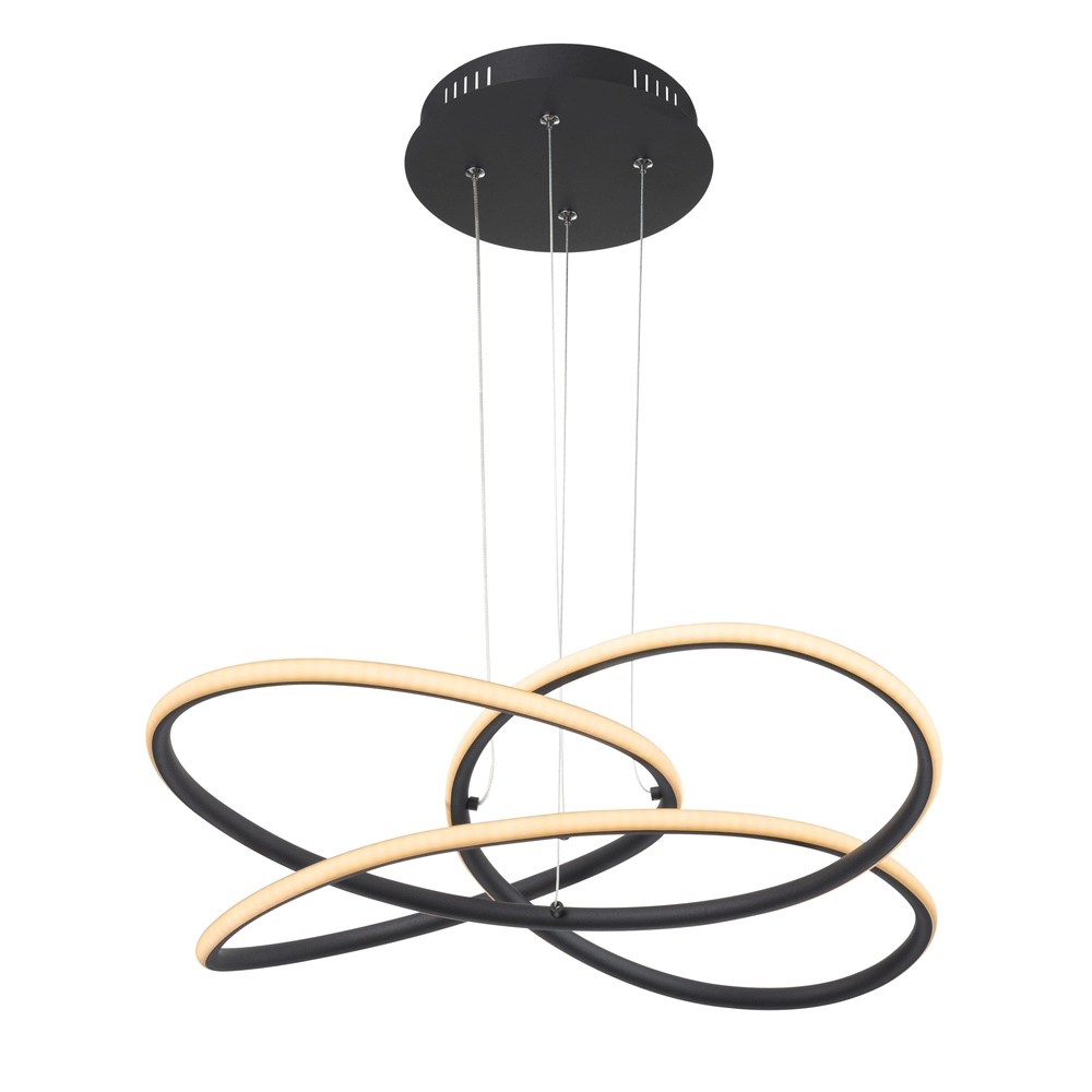 Lampe pendante de conception Panda noir Ø 60 cm